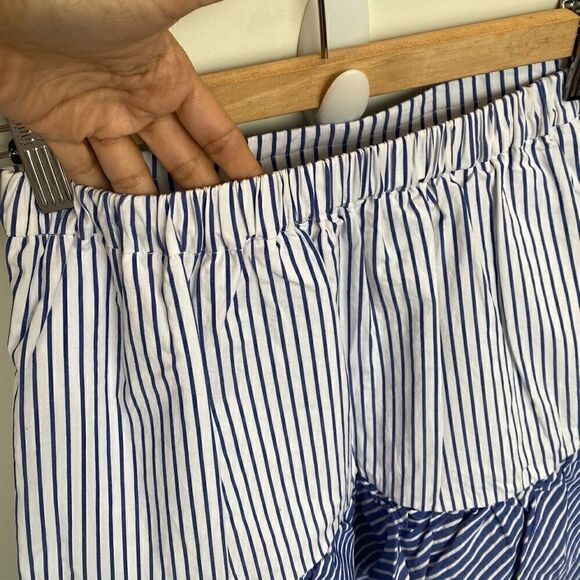 J. Crew Cocktail Stripe Tiered Ruffle Midi Skirt - Picture 5 of 9